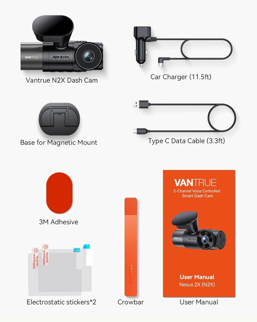 Vantrue N2X Dash Cam: The Pro 2.7K Guide for Secure Front and Inside Recording - Image 2