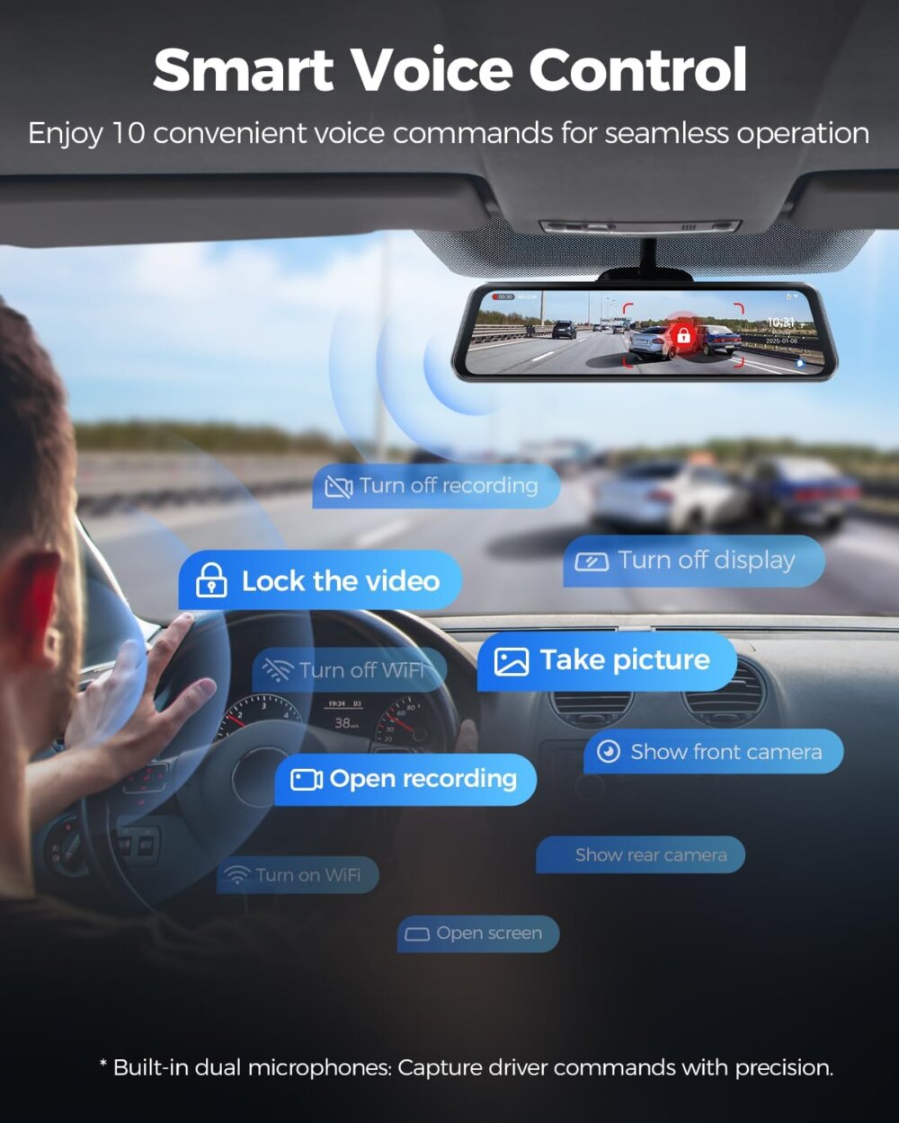 AZDOME PG17 Max: The Ultimate Guide to Your 4K Intelligent Mirror Dash Cam Co-Pilot - Image 9