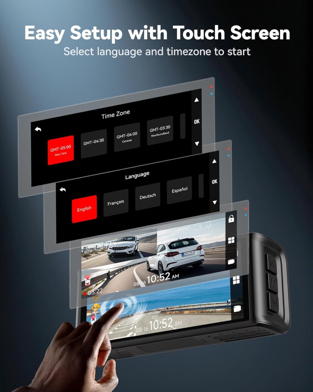 REDTIGER F7N Touch: The Ultimate 4K Guide to User-Friendly Dash Cam Protection - Image 4