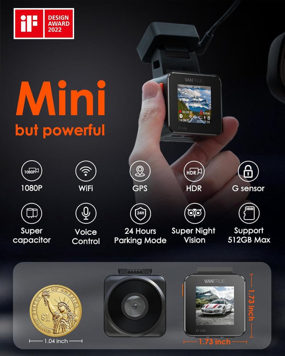 Vantrue E1 Lite Mini Dash Cam: The Ultimate Guide to 24/7 Effortless Car Security - Image 4