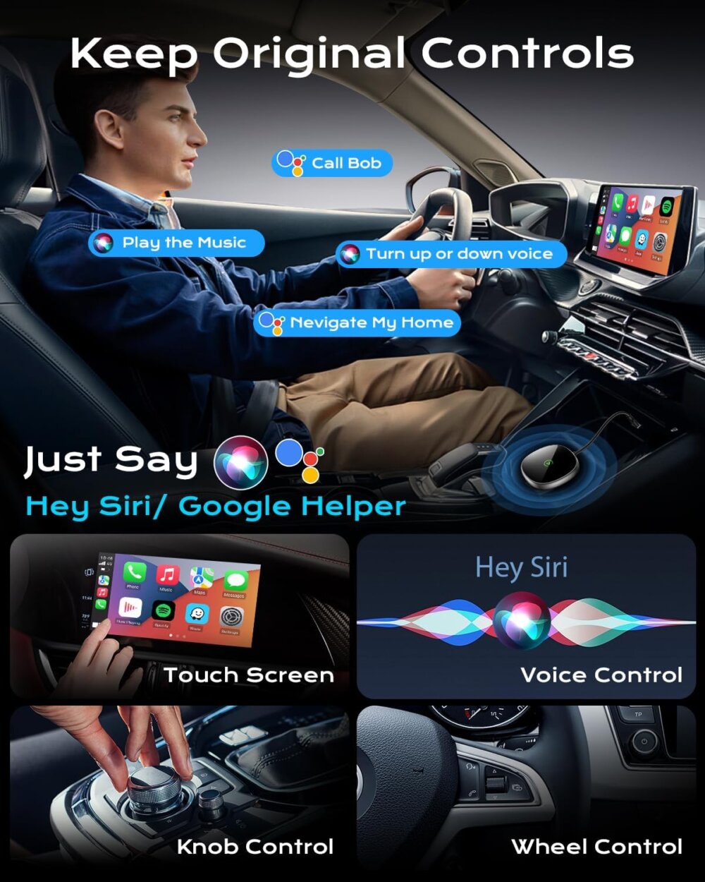 2-in-1 Wireless CarPlay & Android Auto Adapter: The Ultimate 2024 Guide for Total Wireless Freedom - Image 4