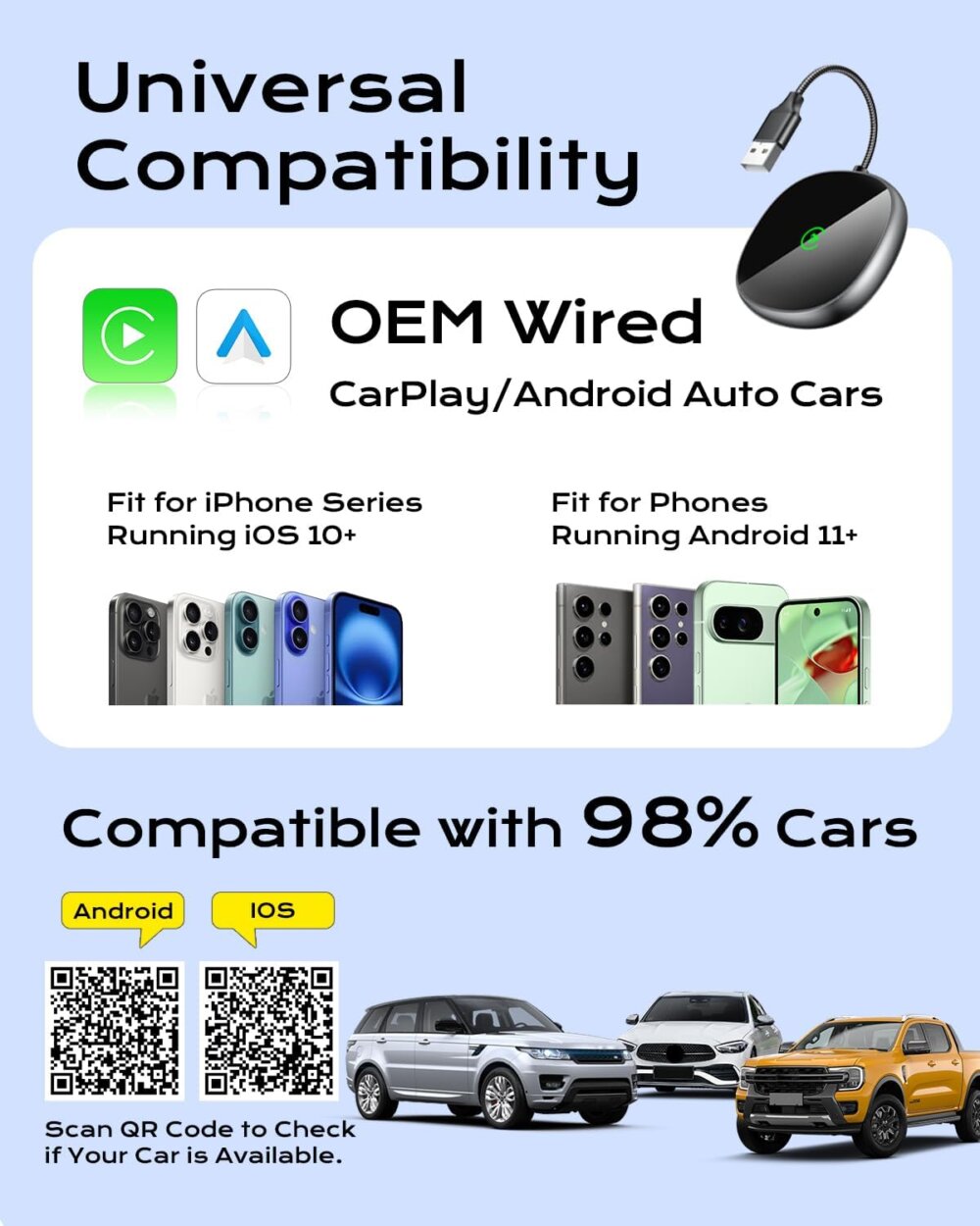 2-in-1 Wireless CarPlay & Android Auto Adapter: The Ultimate 2024 Guide for Total Wireless Freedom - Image 5