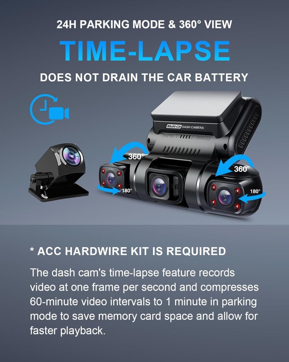 PRUVEEO 360 Dash Cam: The Ultimate 4-Channel Guide to Complete 360-Degree Vehicle Surveillance - Image 3