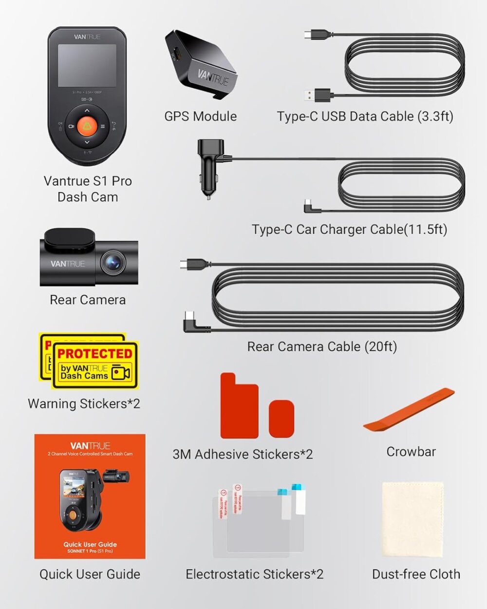Vantrue S1 Pro: The Ultimate Guide to 60FPS Pro-Grade Dual Dash Cam Security - Image 2
