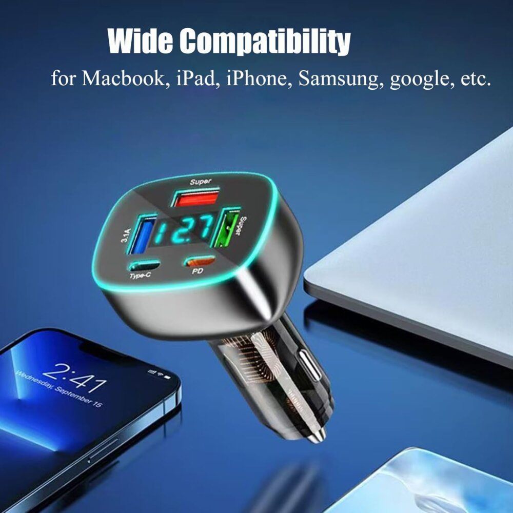 5-Port USB C Car Charger: The Ultimate Guide to Fast Charging for the Whole Family - Image 9