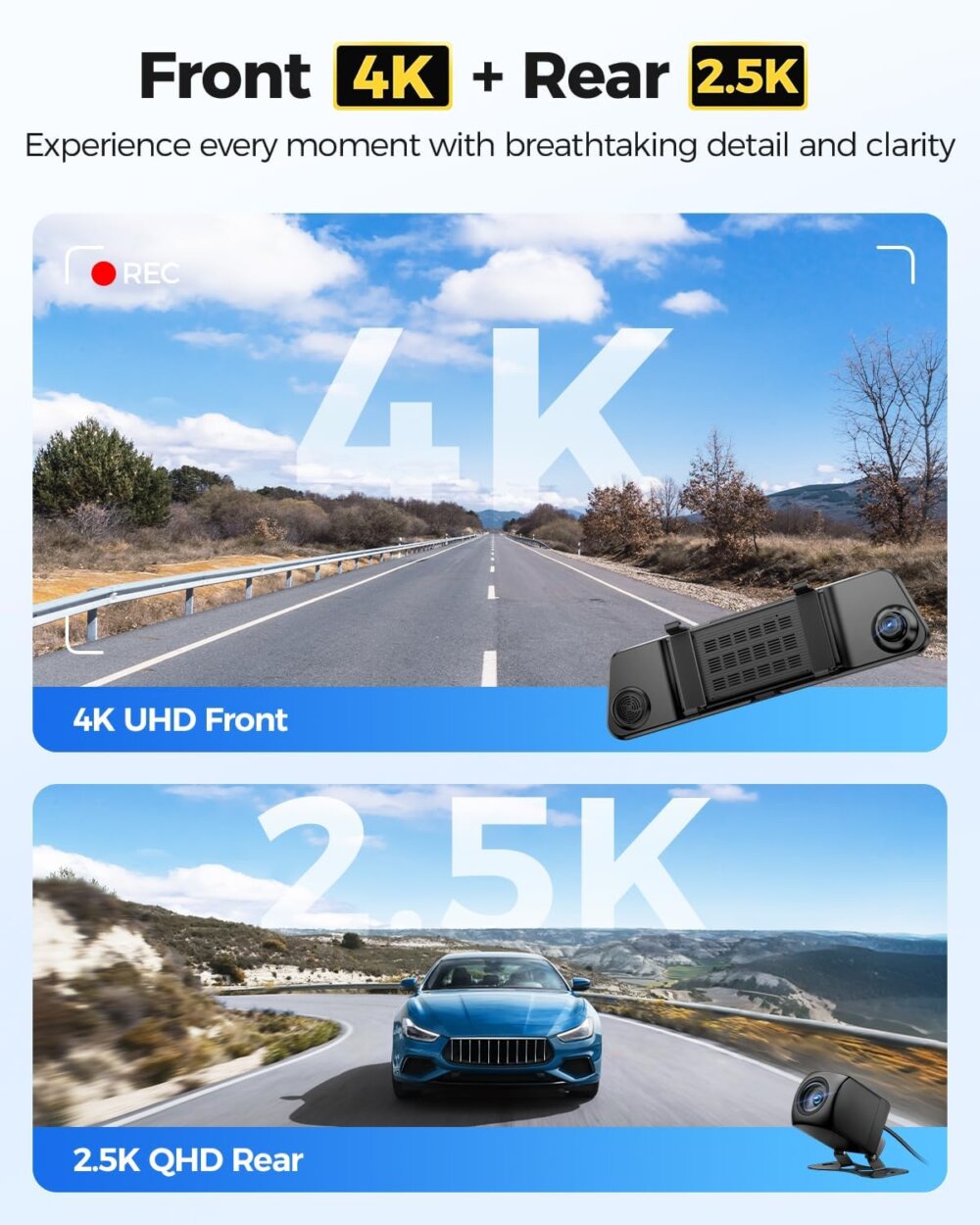 AZDOME PG17 Max: The Ultimate Guide to Your 4K Intelligent Mirror Dash Cam Co-Pilot - Image 6