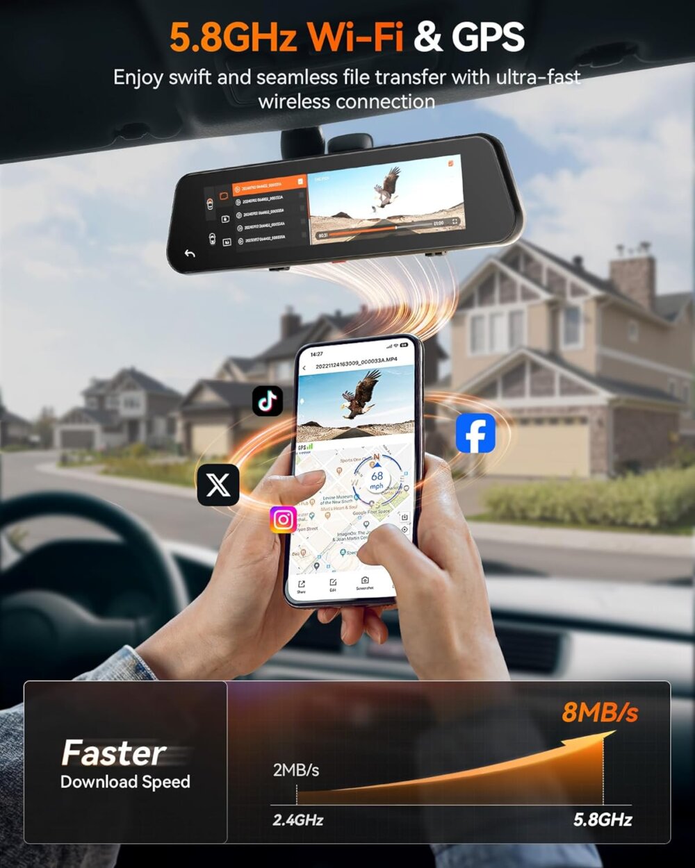 WOLFBOX G900 PRO: The Ultimate 4K Guide to a Smarter, Clearer Mirror Dash Cam View - Image 2