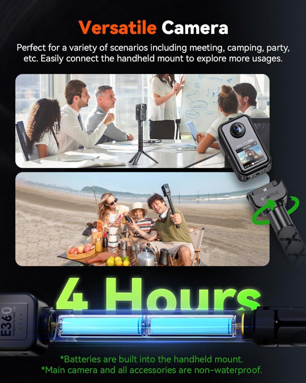 Vantrue E360 ACE: The All-in-One Guide to Immersive 5.2K 360° Dash & Action Cam Recording - Image 7