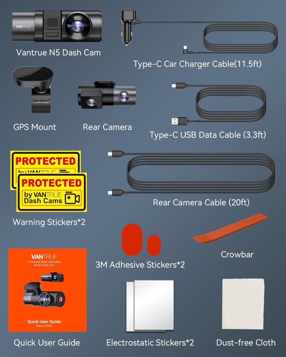 Vantrue N5 4 Channel Dash Cam: The Revolutionary Guide to Total 360° Vehicle Security - Image 5