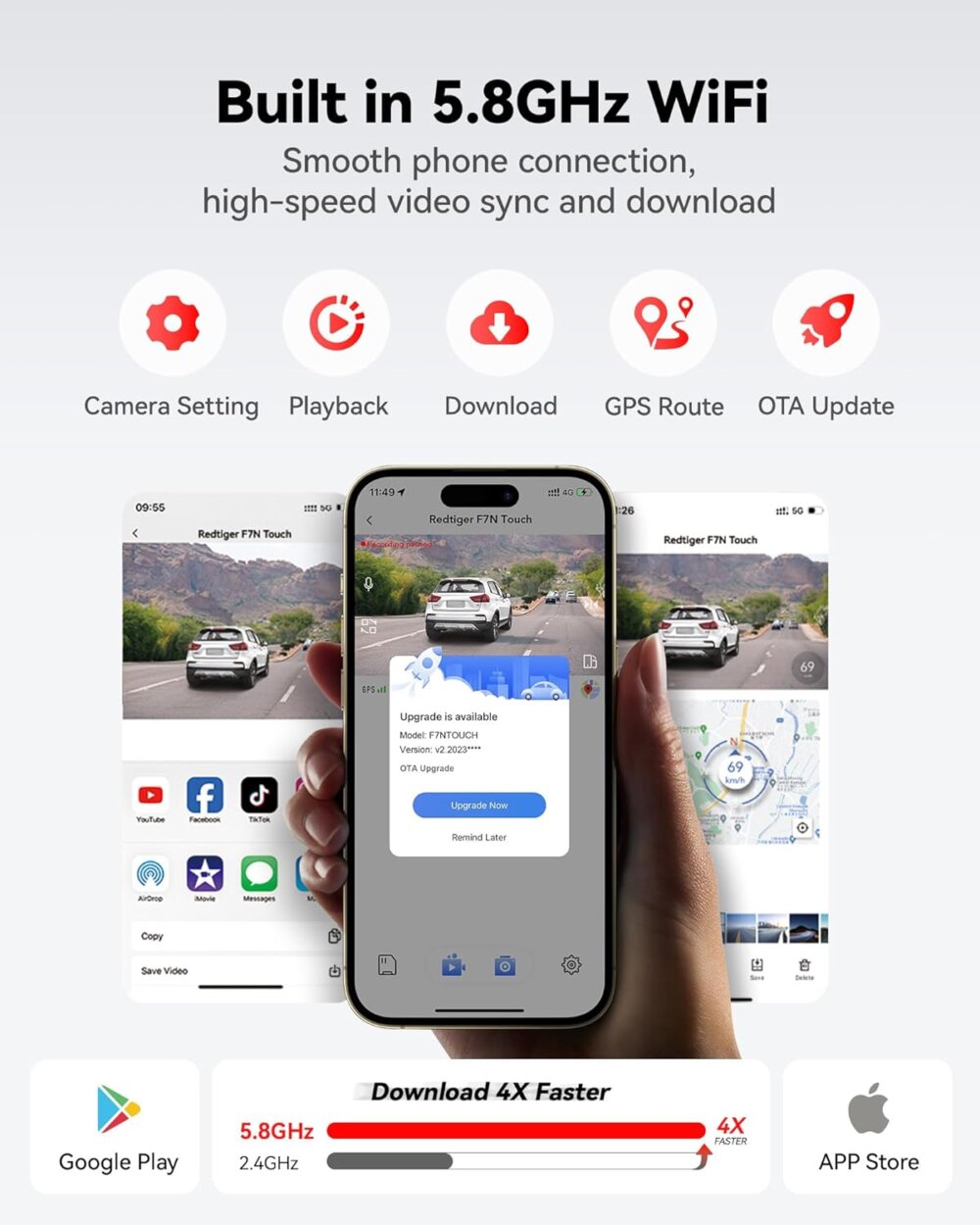REDTIGER F7N Touch: The Ultimate 4K Guide to User-Friendly Dash Cam Protection - Image 8
