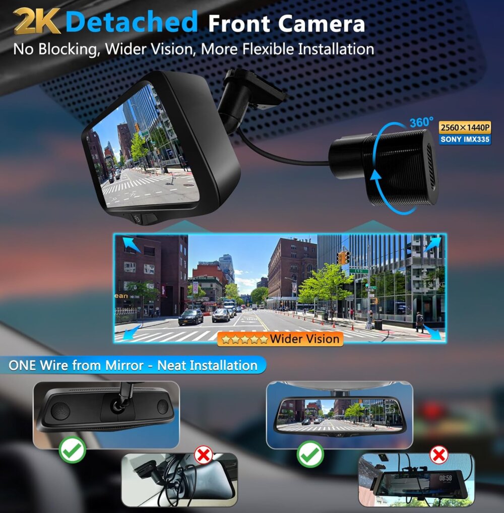 PORMIDO OEM Mirror Dash Cam: The Ultimate Guide to a Seamless 2K Integrated Camera System - Image 7