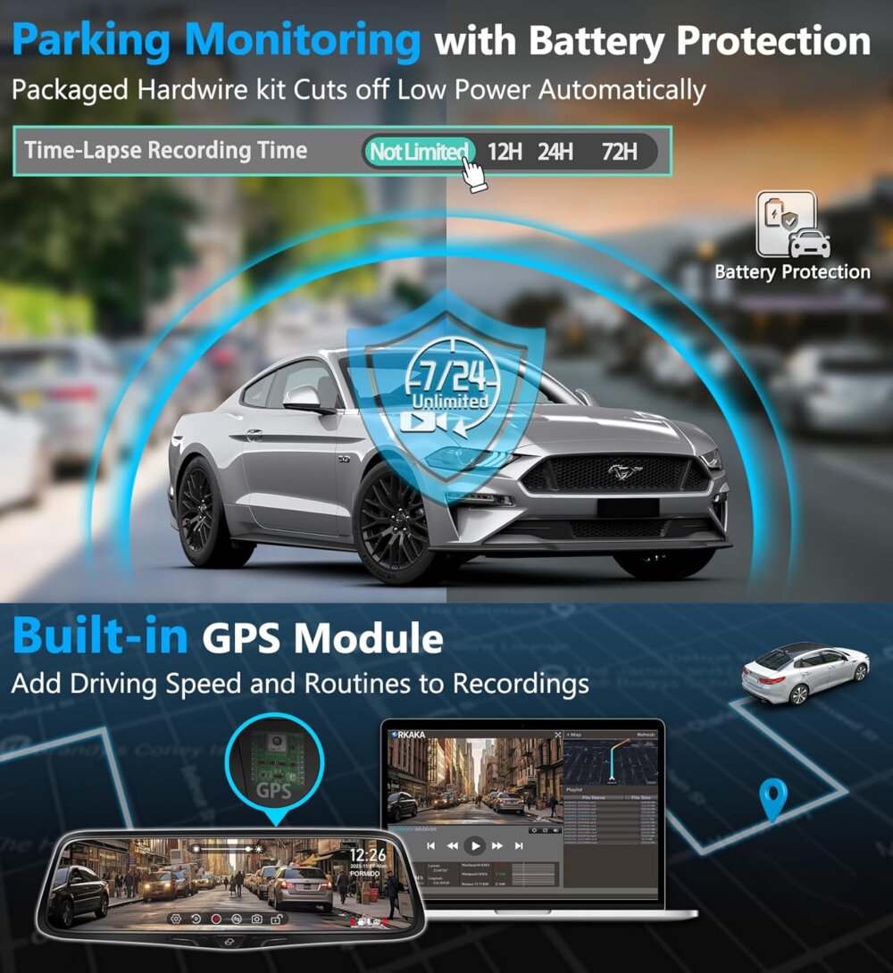 PORMIDO OEM Mirror Dash Cam: The Ultimate Guide to a Seamless 2K Integrated Camera System - Image 3