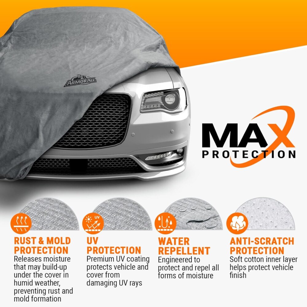 Armor All Heavy Duty Car Cover: The Ultimate Guide to All-Weather 6-Point Secure Protection - Image 5