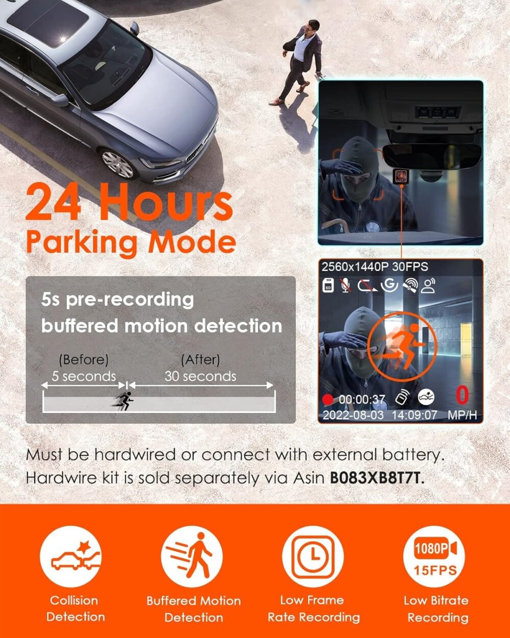 Vantrue E1 Lite Mini Dash Cam: The Ultimate Guide to 24/7 Effortless Car Security - Image 5