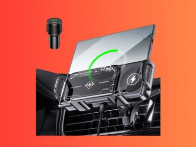 Wireless Car Charger for Z Fold: The Ultimate 15W Dual Coil Mount with One-Touch Rotation