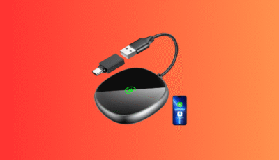 The versatile 2-in-1 Wireless CarPlay & Android Auto adapter providing a seamless, cable-free connection for both Apple and Android phones